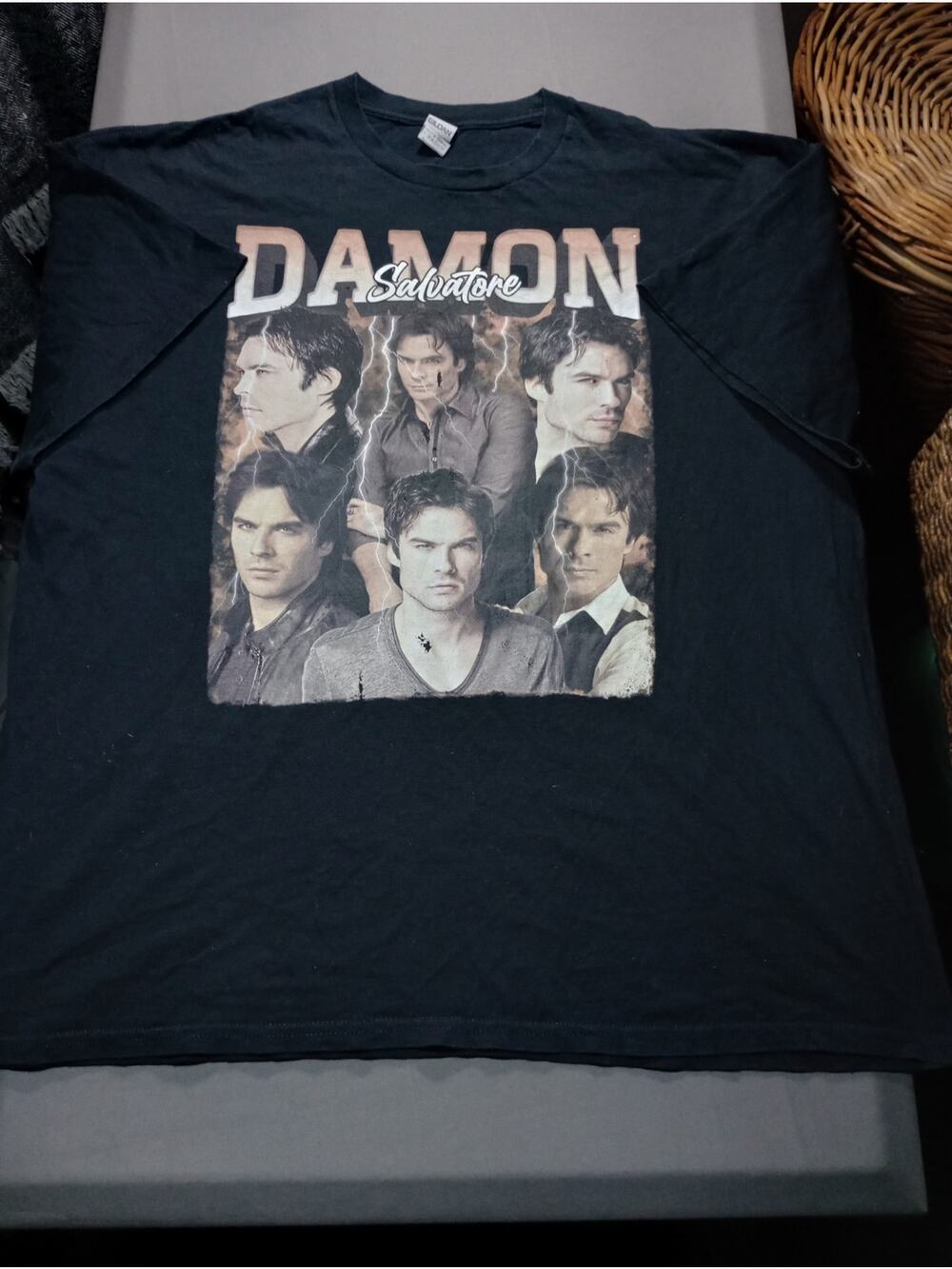 Damon Salvatore Distressed T Shirt Men's Size XXL